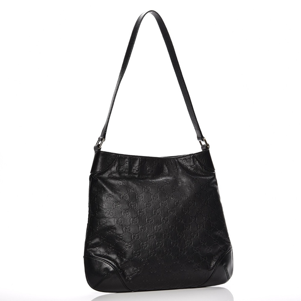Gucci guccissima black shoulder hobo. - Picture 1 of 16